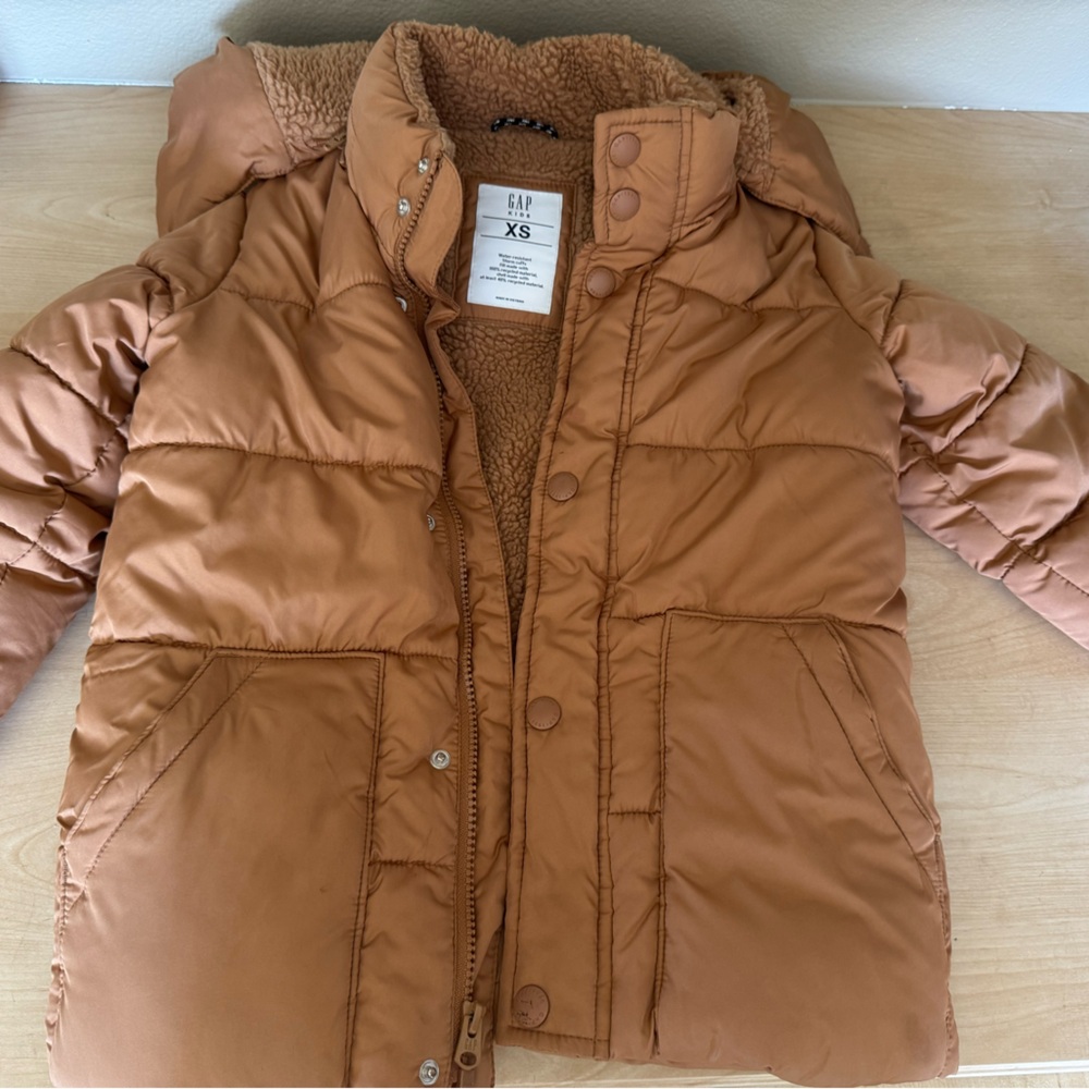 GAP Kids Brown Puffer Jacket